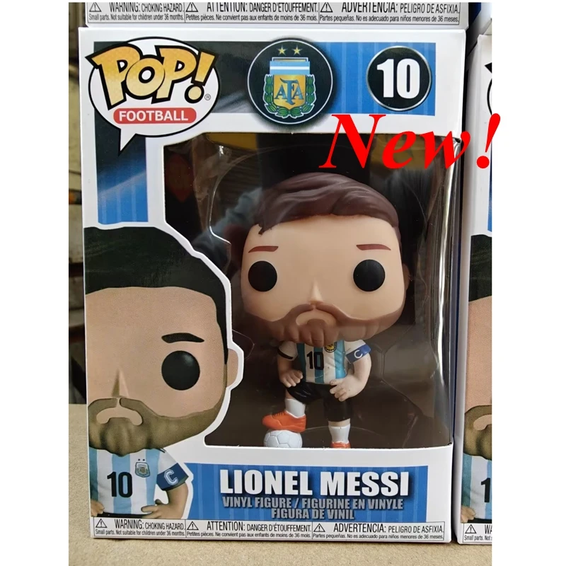 thumbnail image 4 of Figura de acción de vinilo Funko POP Football Stars Lionel Messi n.° 10 Lionel Messi n.° 50, modelo de colección, juguete de regalo, 4 of 5