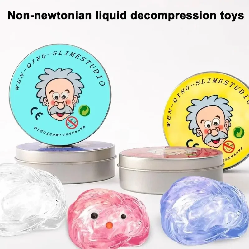 컬러 클레이DIY 고무 점토 재사용 가능 액상 크리스탈 바운싱 클레이 장난감 세트 어린이 안전 압력 방지 스트레스 해소 장난감