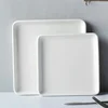 Ceramic Plate White Square Round Western Food Plate Dinner Plate Tableware Multifunctional Storage Tray Home Kitchen Supplies 3