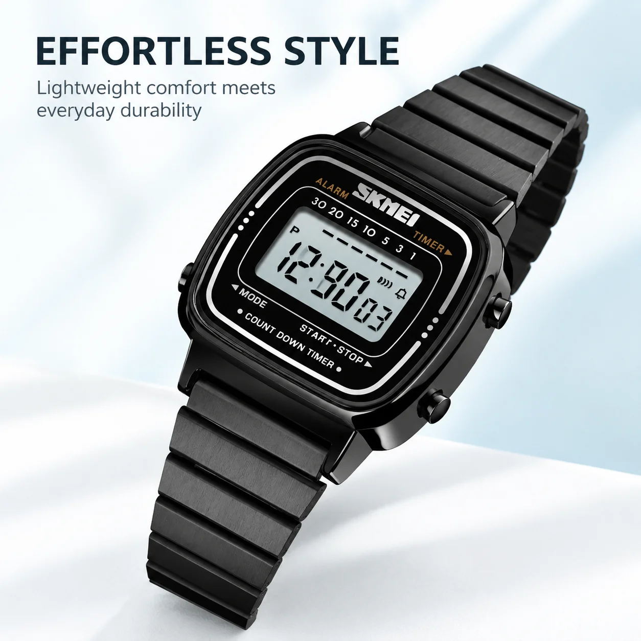 SKMEI Women's Luxury Waterproof Digital Sport Watch - Elegant Small Dial