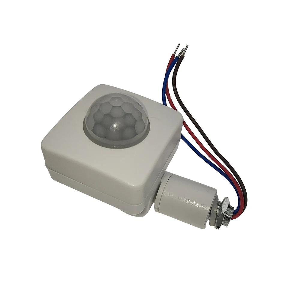 10MM 12MM PIR Motion Sensor Outdoor Indoor Infrared Light Switch With LED Light Sensitive AC 110-220V Time Delay Home