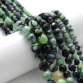 Faceted Green Agates