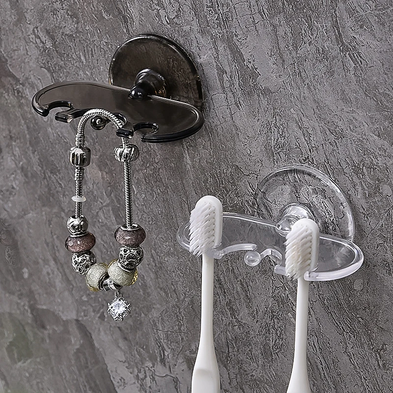 Toothbrush Holder Bathroom Creative Wall Mounted Multipurpose Storage Rack Household Punch Free Toothpaste Razor Holder