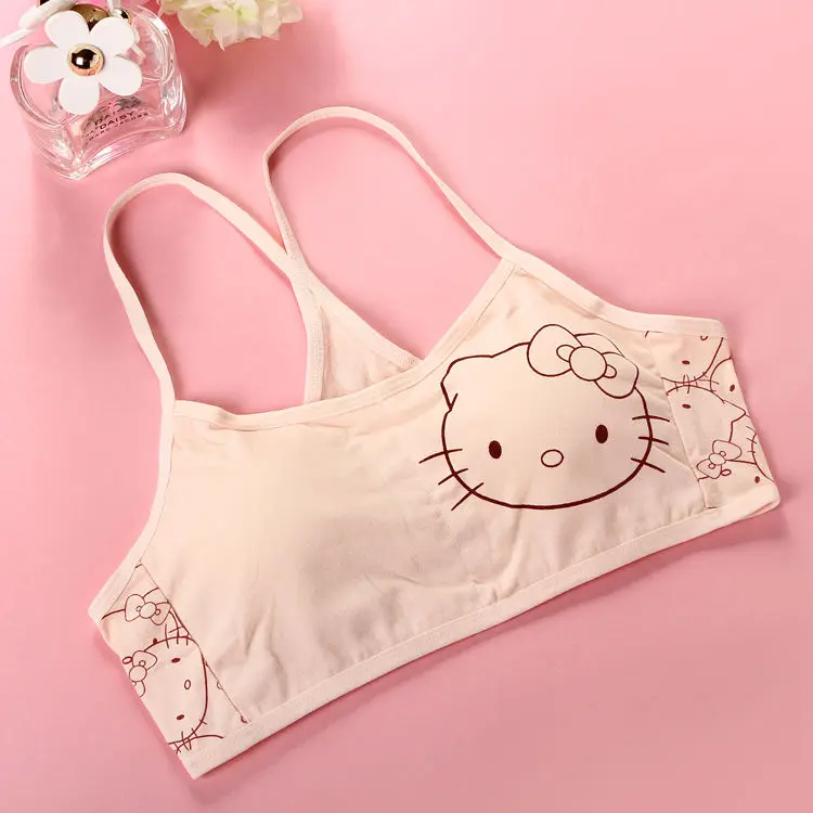 Sanrio Hello Kitty Cute Bras Girls Bras for Teenagers Bras for Girls 10 To  12 Years Kids Cotton Halter Bras