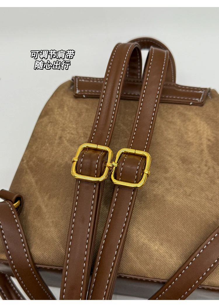 حقيبة ظهر نسائية ذات سعة كبيرة، حقيبة حمل عصرية أنيقة وقابلة للتحويل للاستخدام أثناء السفر والتنقل