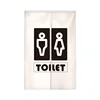 Cartoon Rest Room Printed Japanese Door Curtains for Men Women Toilet Entrance Decoration Linen Partition Doorway Curtains 1