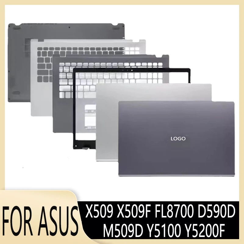 

New Laptop Case For ASUS X509 X509F FL8700 D590D M509D Y5100 Y5200F LCD Back Cover/Front Bezel/Upper Case/Bottom Cover Hinges