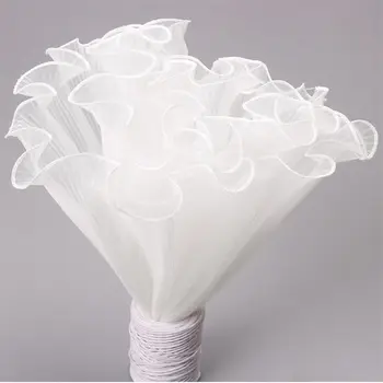 White Floral Bouquet Wraps 1
