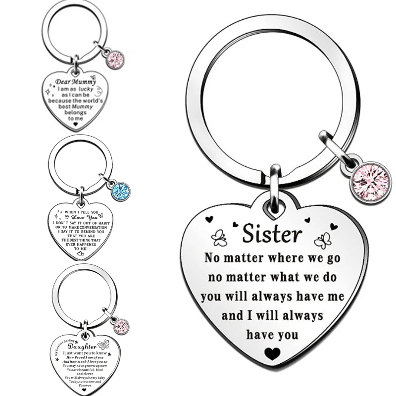 Regali Di Amicizia Portachiavi Best Friend-Mummia Figlia Nan Regalo Best Friend Soul Sister Portachiavi, Birthstone Appreciation Gift