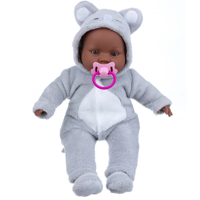 16 Inch African American Realistic Newborn Baby Dolls With Beautiful Pink Unicorn Clothes-Accessories Are All Included.