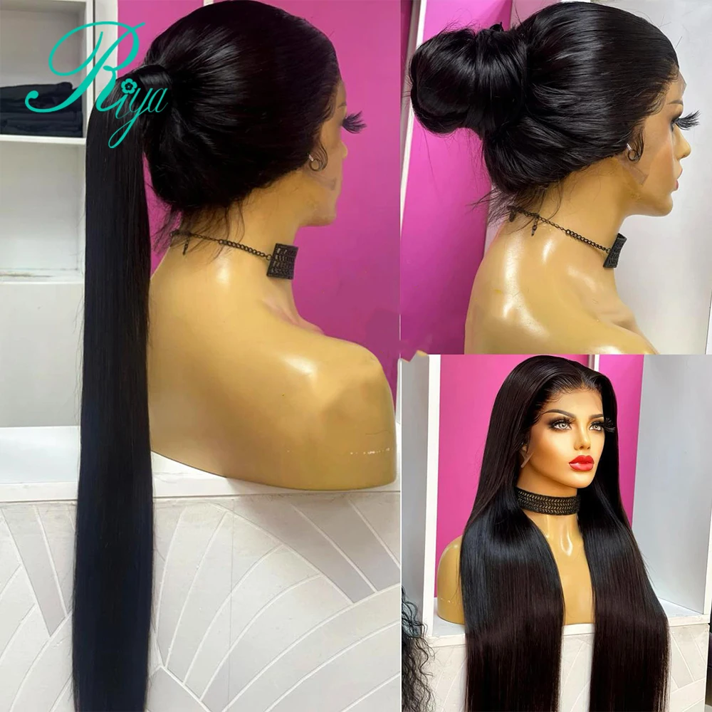Bone Straight 13x4 Lace Frontal Wig Brazilian Remy Human Hair 13X6 Lace Frontal Human Hair Wigs For Black Women 180% Density