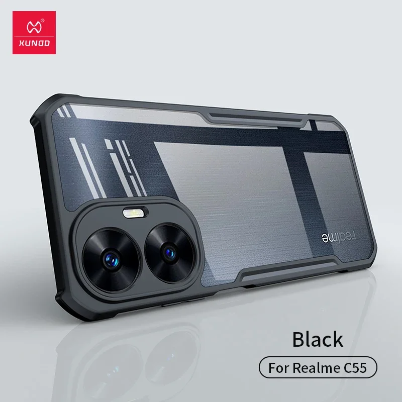 

funda For Realme C55 Case Xundd Airbags Shockproof Transparent Camera Protection Back Cover For Real Me C55 чехол