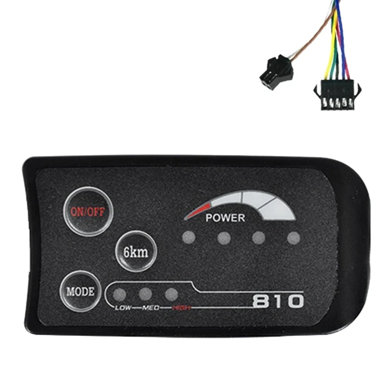 

Устройство для измерения яркости электронного велосипеда S810 36 В IP65 UART Protocol SM 5 + 2 PIN для электровелосипеда