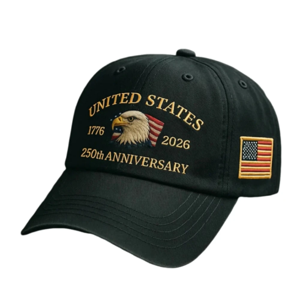 Bald Eagle Cap, bequeme USA-Baseballkappe, 250-jähriges Jubiläumshut, patriotische Baseballkappe für alle Jahreszeiten, für Sommer-Familienkopfbedeckungen – Detail 7