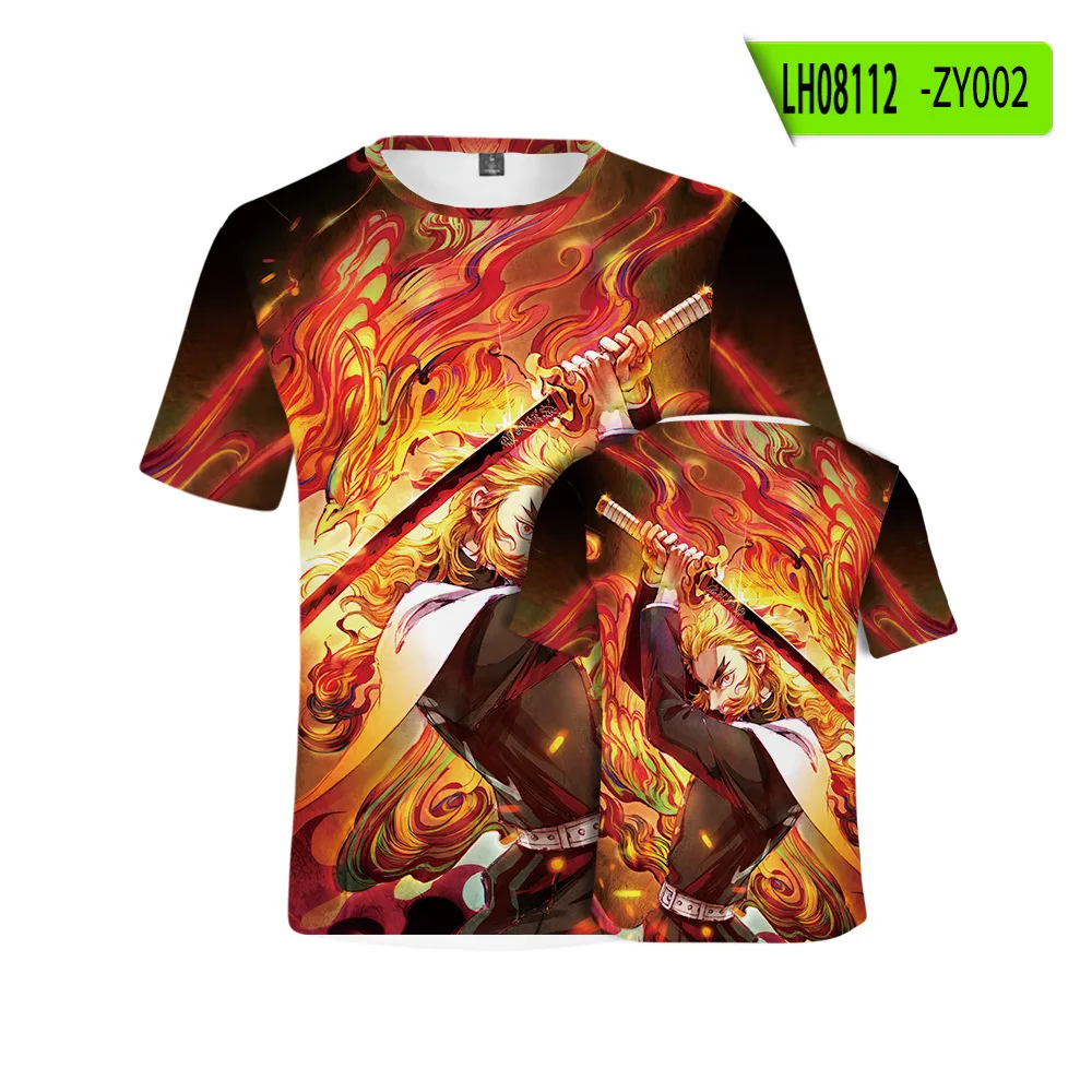 Tennis T Shirts Popular Japanese Anime Demon Slayer Kamado Tanjirou Cosplay T shirt 3D Print Kid T-shirt Summer Men/Women Short Sleeve Y2k Tees