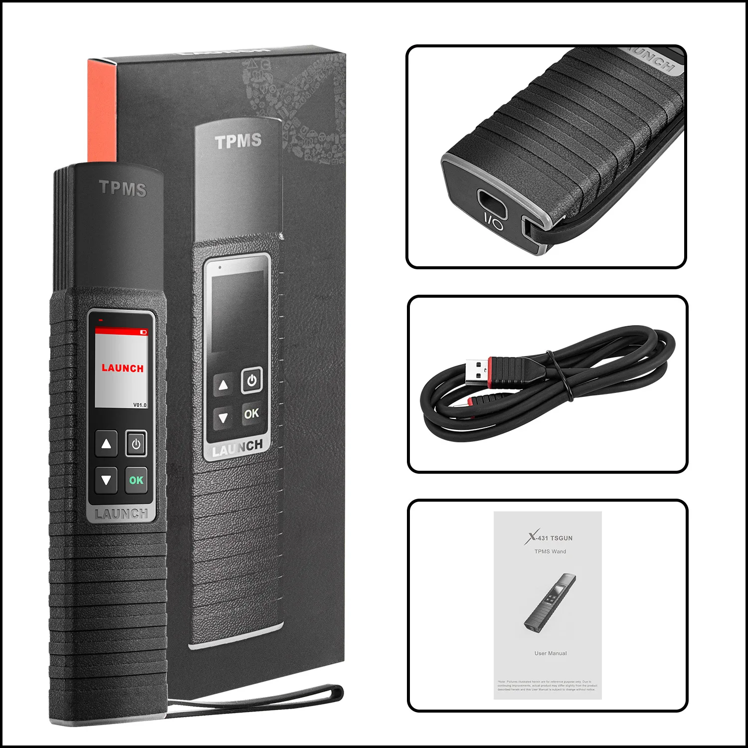 

Launch X431 TSGUN TPMS 315/433 MHZ 2 In1 RF-Sensor Car Tire Pressure Inspection Diagnostic Tool Tool activation reading learning