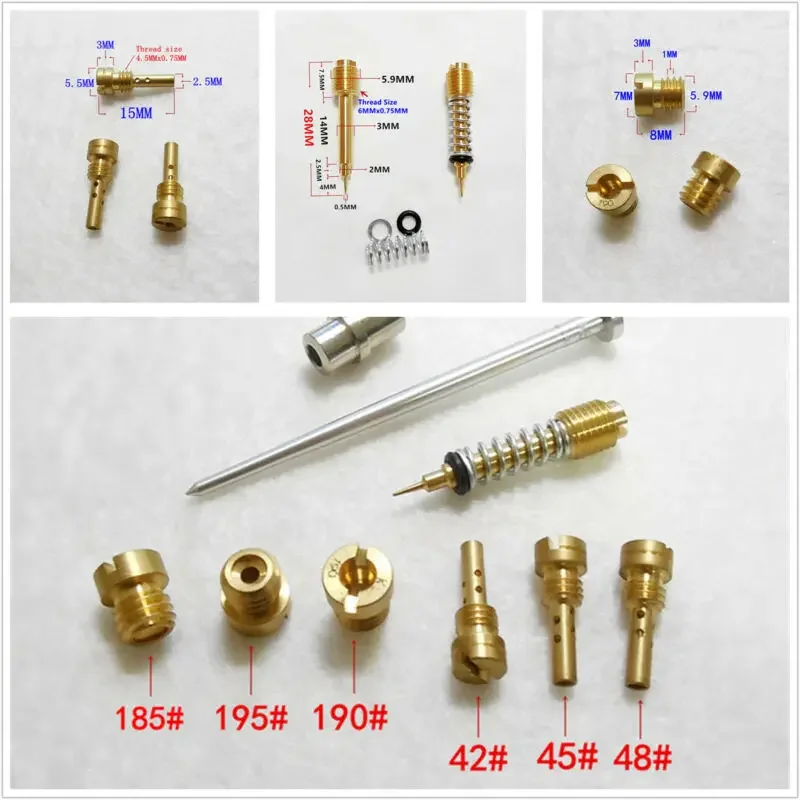 

Car Accessories Carburetor Carb Repair Kit Set For 883 CV Type XLH883 Main + Pilot Jet Carburetor Main Jet Kit NEW