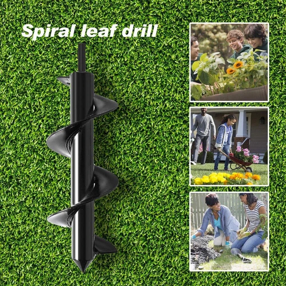 Garden Auger Bits Drill Bit Set for Planting Spiral Hole Planter