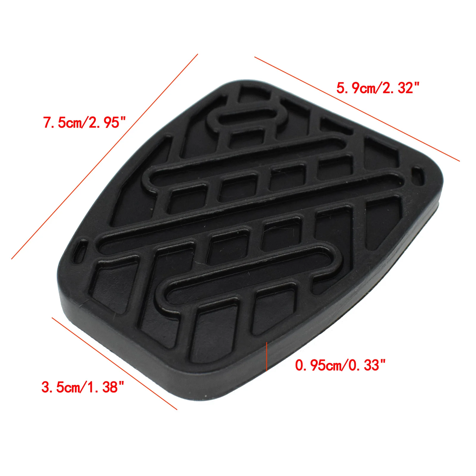 2Pcs Brake Clutch Foot Pedal Cover For Nissan X-Trail 2007-2013 Brake Clutch Pedal Pad Rubber Car-Styling Non-Slip Accessories