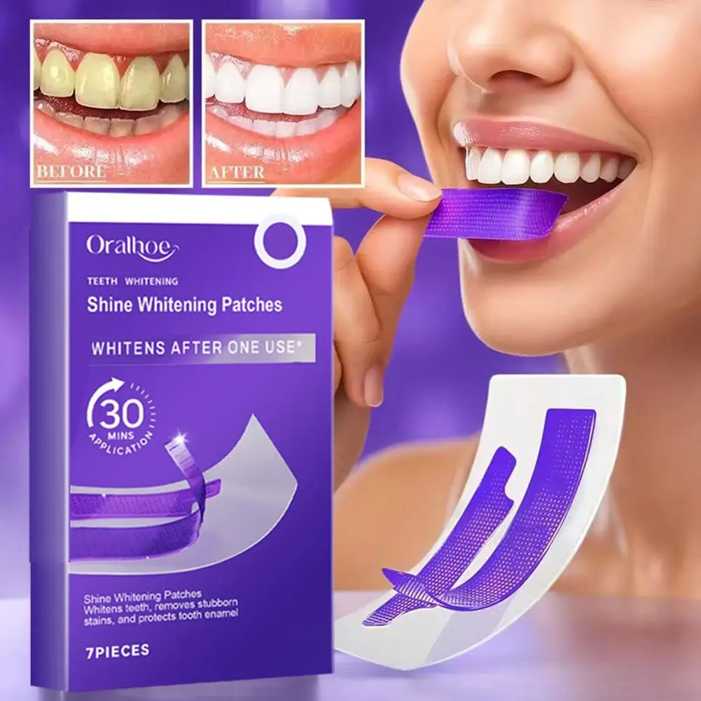 Teeth Whitening Strips Gentle Teeth Cleaning Stains Removal Daily Yellowing Oral Care For Lasting Bright Smile Home Use