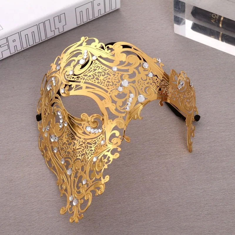 

Elegant Diamond Rhinestone Mask Sexy Hallowmas Venetian Full Face Mask Mask Party Dance Mask Masquerade Cosplay Decor