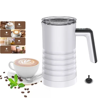110V/220V Electric Milk Frother 4 In 1 Auto Mixer for Coffee Milk Foamer Machine Stainless Steel Milk Heating Steamer Foamer 1