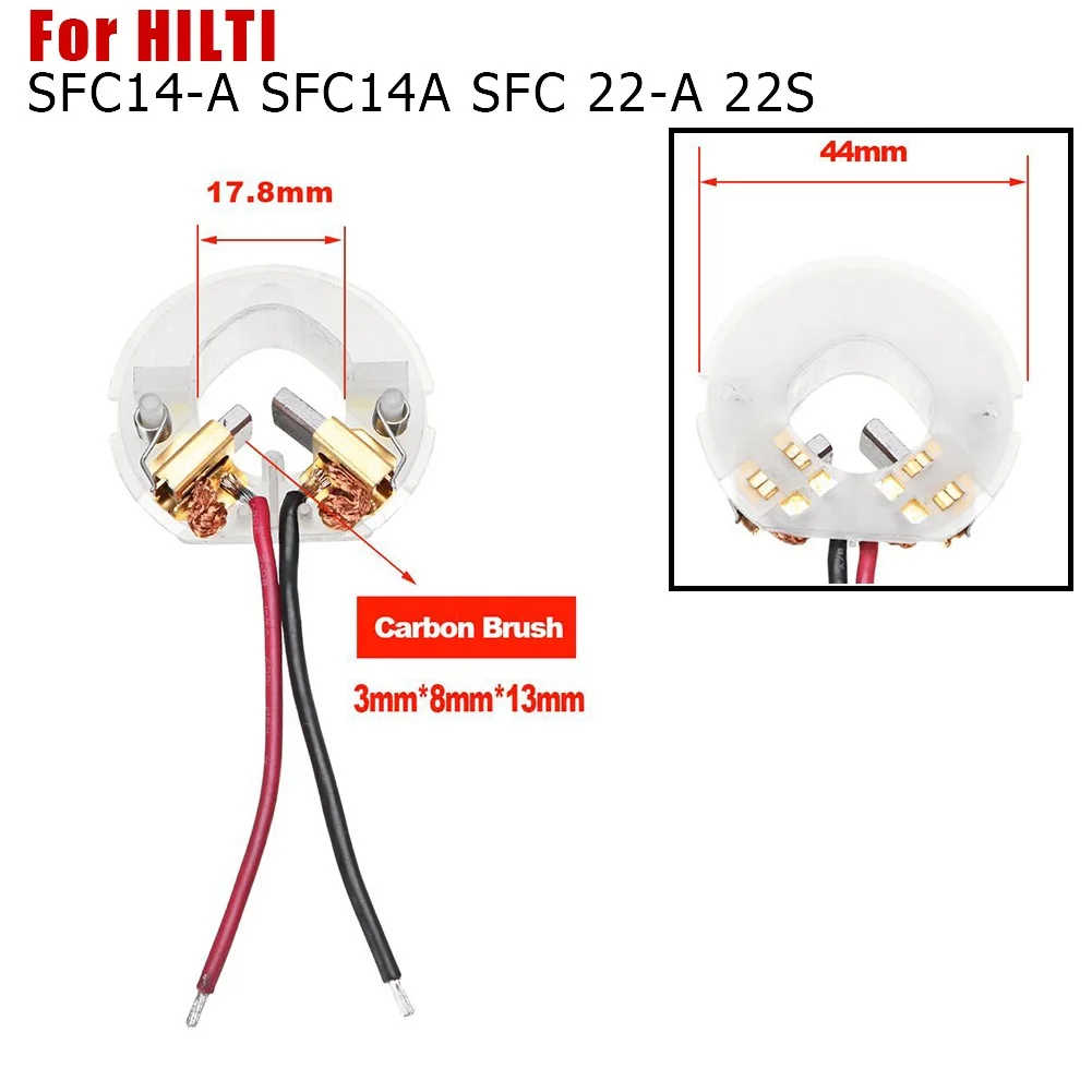 

Carbon Brush Holder Card Assembly Replacement 44mm For HILTI SFC14-A SFC14A SFC 22-A 22A Electric Tools Accessories