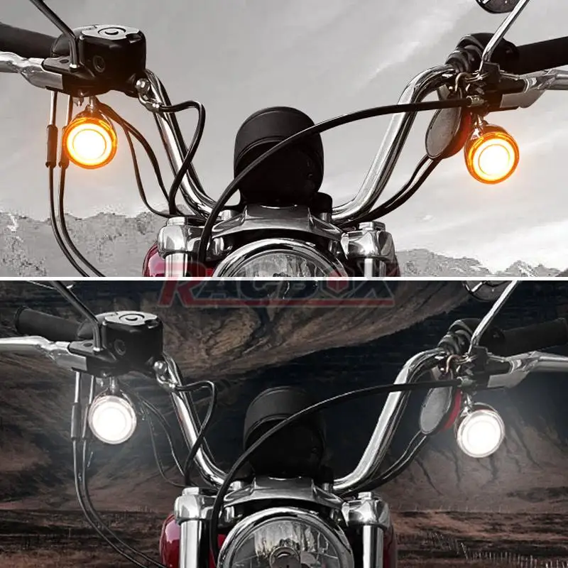 Motorcycle LED Turn Signal Lights DRL Indicators Flasher For Dyna Softail Sportster 883 1200 led daytime running lights