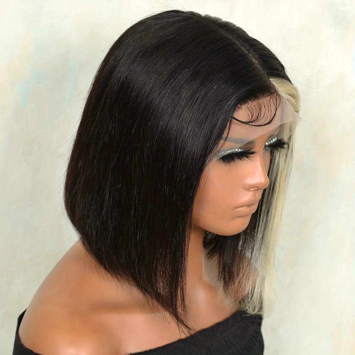 T 13X6 Lace Front Bob Pruik Human Hair Pruiken Voor Vrouwen Pretokkelde Gebleekte Knopen Rechte Bob Lace Pruik 8 Tot 16 Inch 100% Echt Haar