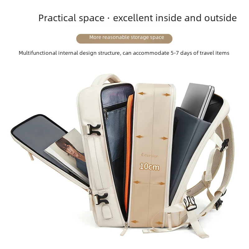 Travel Backpack For Men Expanded 39L hiking Business Laptop Backpack For Women USB charging 17 inch waterproof school Backpack
