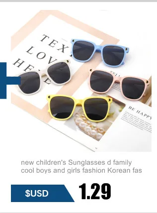 Free shipping children's color round frame light PC cute small face sunglasses