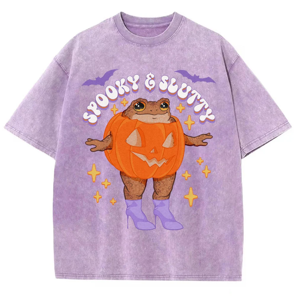 

Happy Halloween Graphic Printed T Shirt For Men, Y2K Streetwear Harajuku Short Sleeve T-Shirts , Unisex Casual Loose Sweatshirt