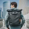 Thick Backpack for Men Luxury Business Backpack School Bag Large Capacity Placeable 15.6" Laptop Waterproof Fashion Backpack 2
