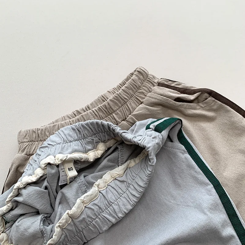 어린이 코튼 반바지, 다목적 통기성 캐주얼 바지, 얇은 스포츠 반바지, 의류, 남아 여아, 2024 여름 신상
