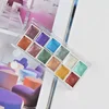 Pearlescent Solid Watercolor Pigment Set Gold and Silver Powder Mineral Pearl Pigment Art Watercolor Painting Nail Decoration 4