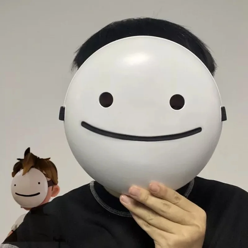 Tanie Biały uśmiech marzenia maski Anime biały kask Cosplay maska maski