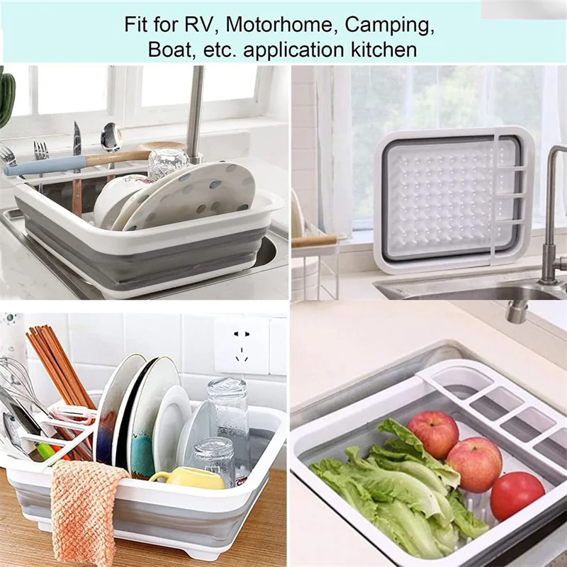 Dish Drainer Foldable Dish Rack Bowl Tableware Plate Dish Drying Rack Storage Organizer Holder Portable Fold Drying Shelf