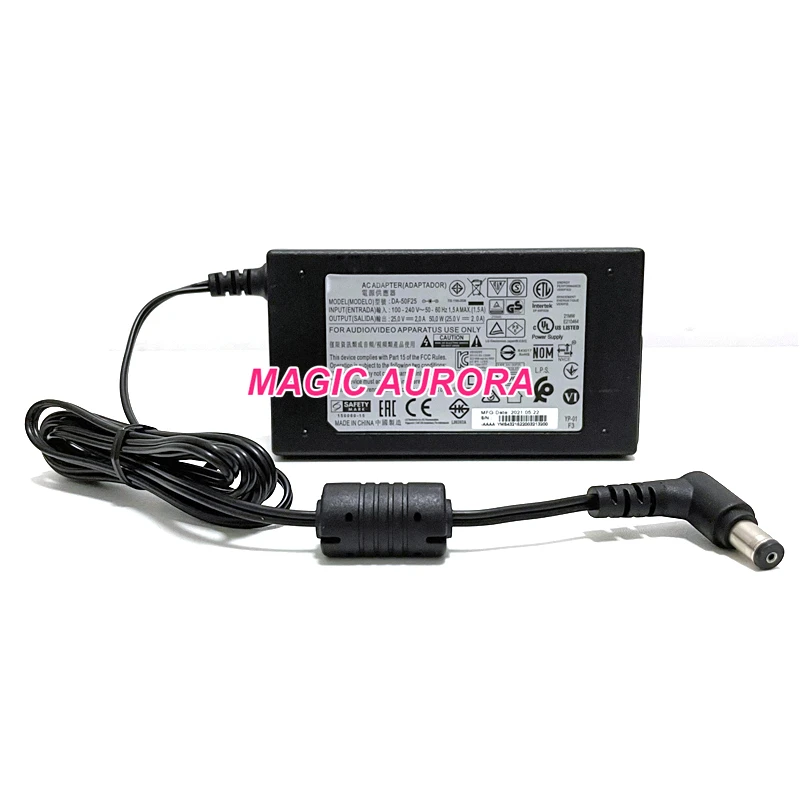 오리지널 DA-50F25 전원 어댑터 25V 2A 50W 5.5x1.5mm LG LAS750M LAS855M NB4530A NB5530 NB5540 NB3730A SJ8 사운드 바 충전기