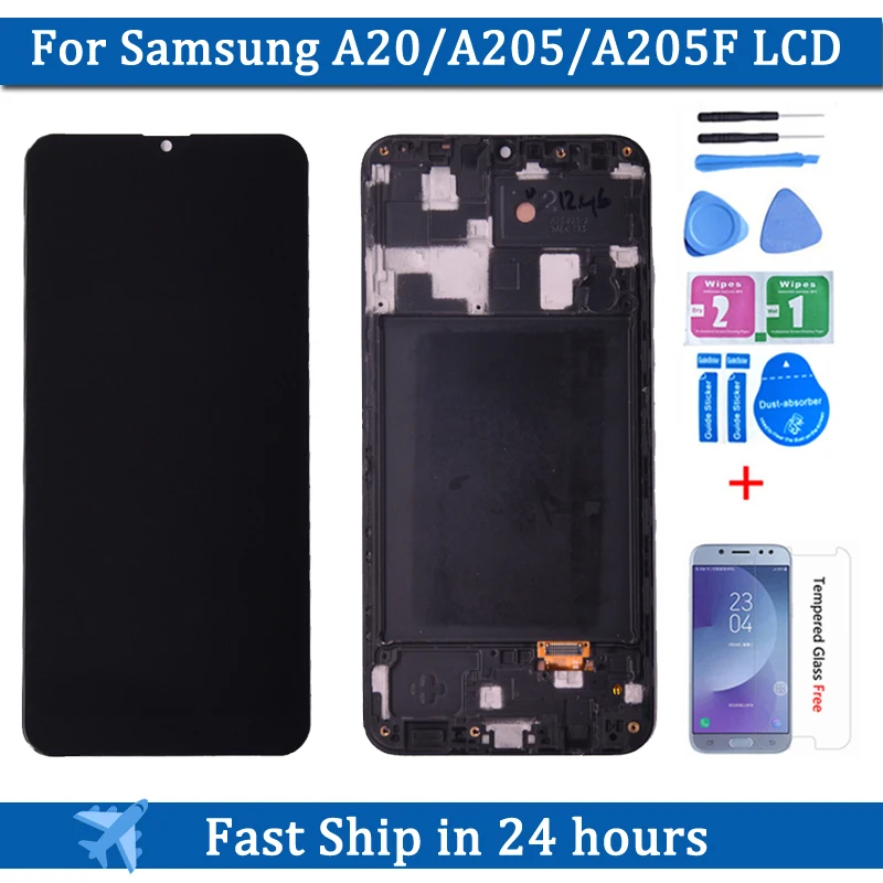 

For Samsung Galaxy A20 A205 SM-A205F A205FN Display lcd Screen A205GN A205S A205YN display lcd screen Digitizer Assembly