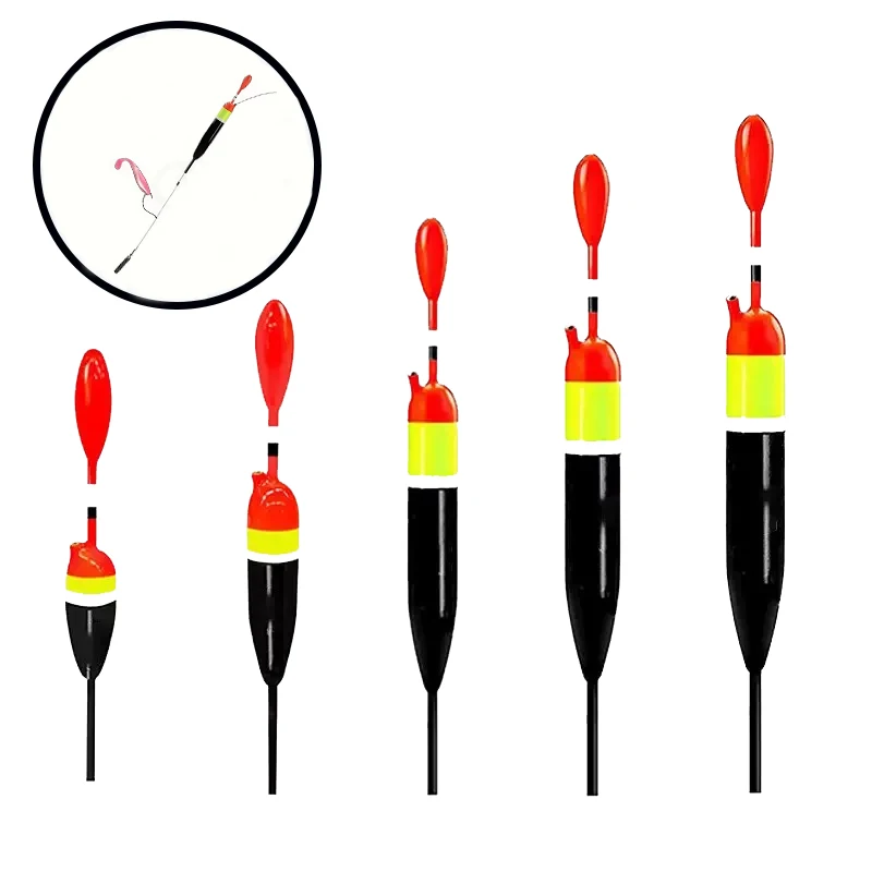 Fishing Slip Bobber Float Kit – Buoyancy 3g/4g/5g/10g/15g Optional, 4PCS per Set with Bobber Stops & Drop Shot Weights for Carp