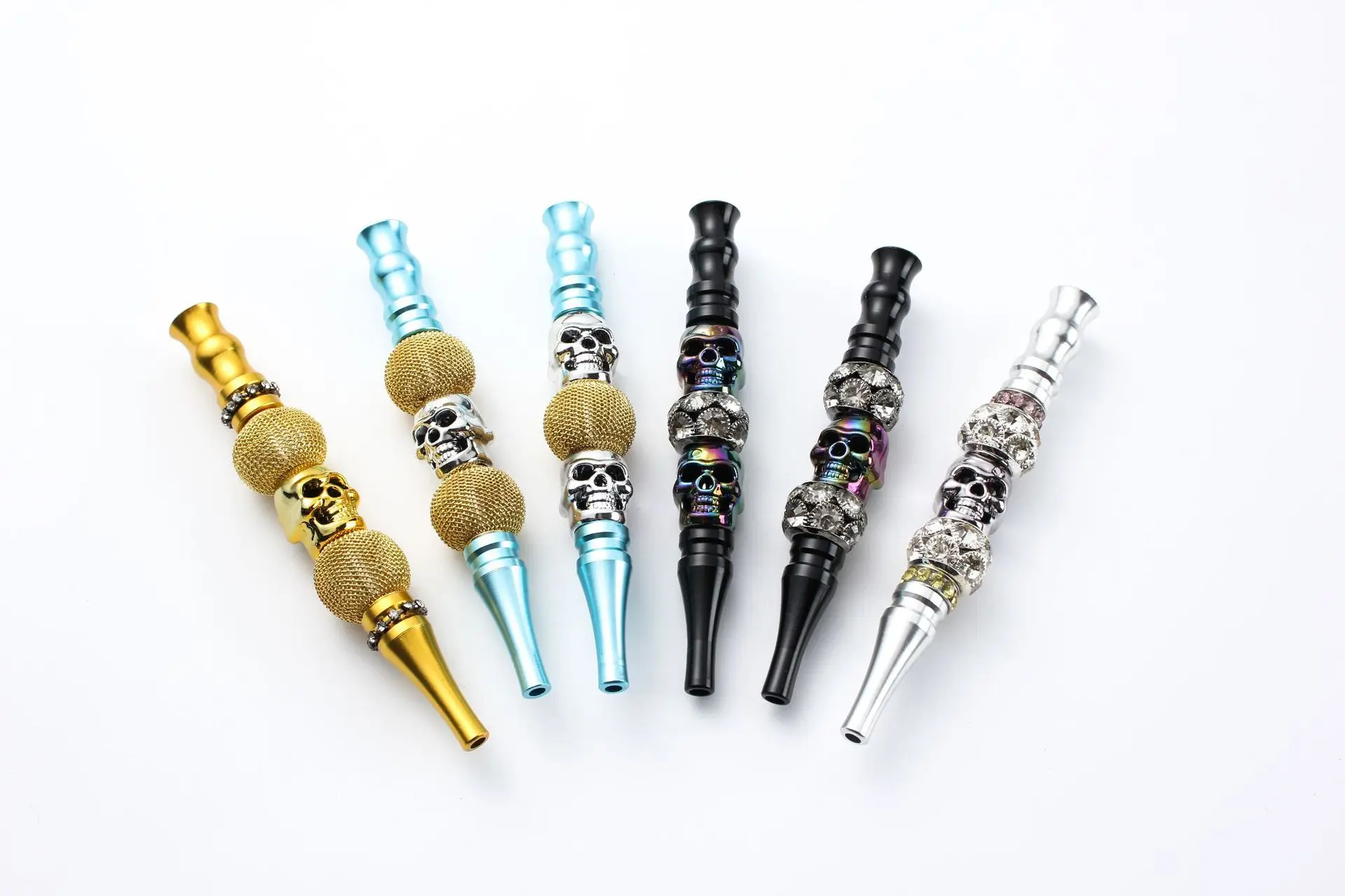 1pcColorfulDiamondDecorationShishaHookahMouthTipsLuxury