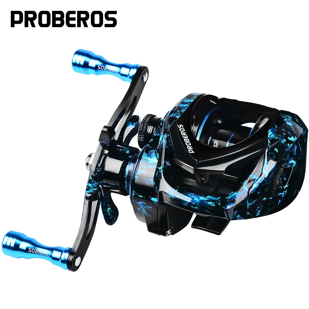 

PROBEROS Baitcast Reel 7.2:1 Gear Ratio Fishing Reel Metal Spool 8kg Max Drag Bait Casting Wheel Magnetic Brake System Pesca