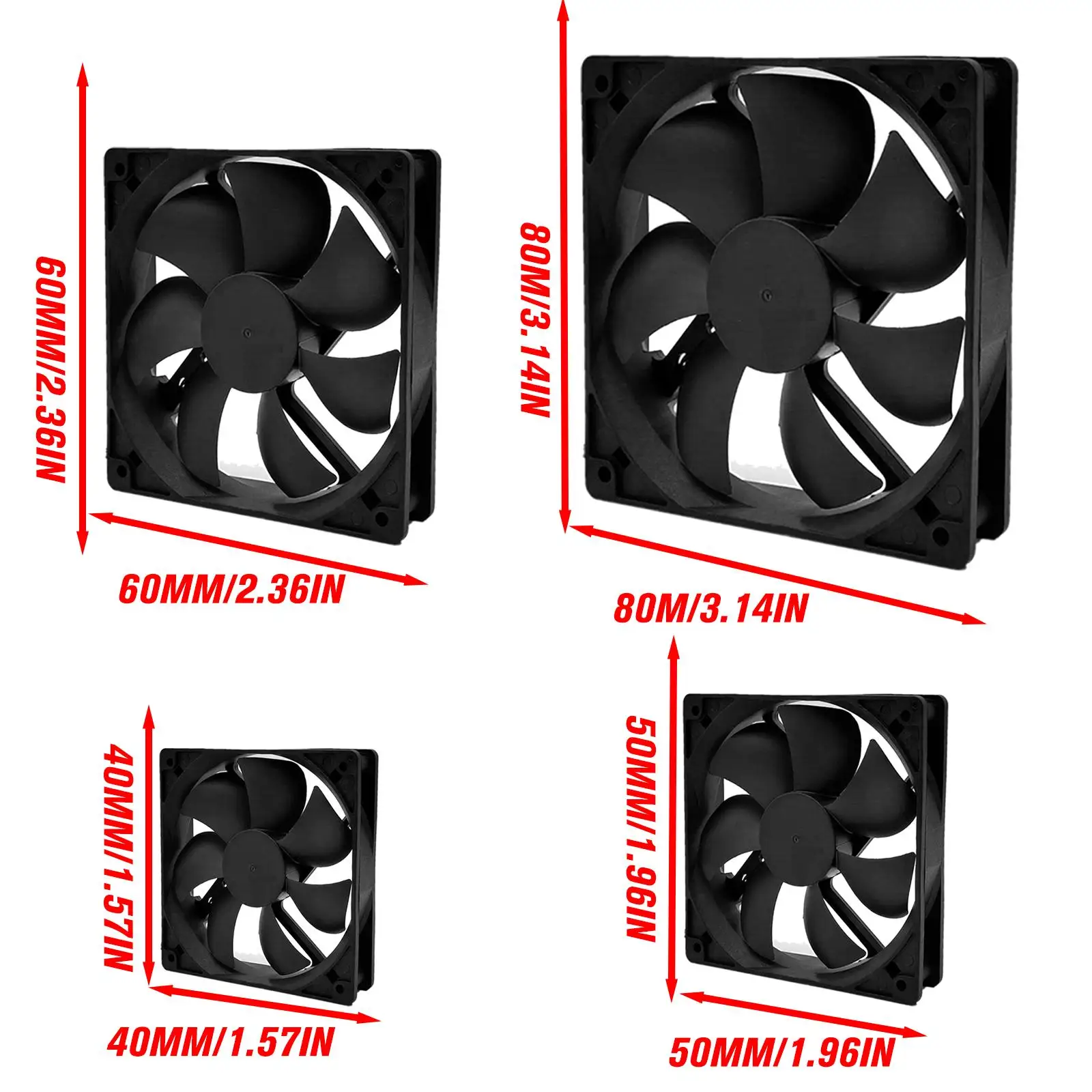 5V Brushless Cooling Fan USB Ventiliator 2500RPM Cooler Oil-impregnated PBT CPU Radiator USB Fan Cooling Fan Mini Fan Mini Exhaust Fan