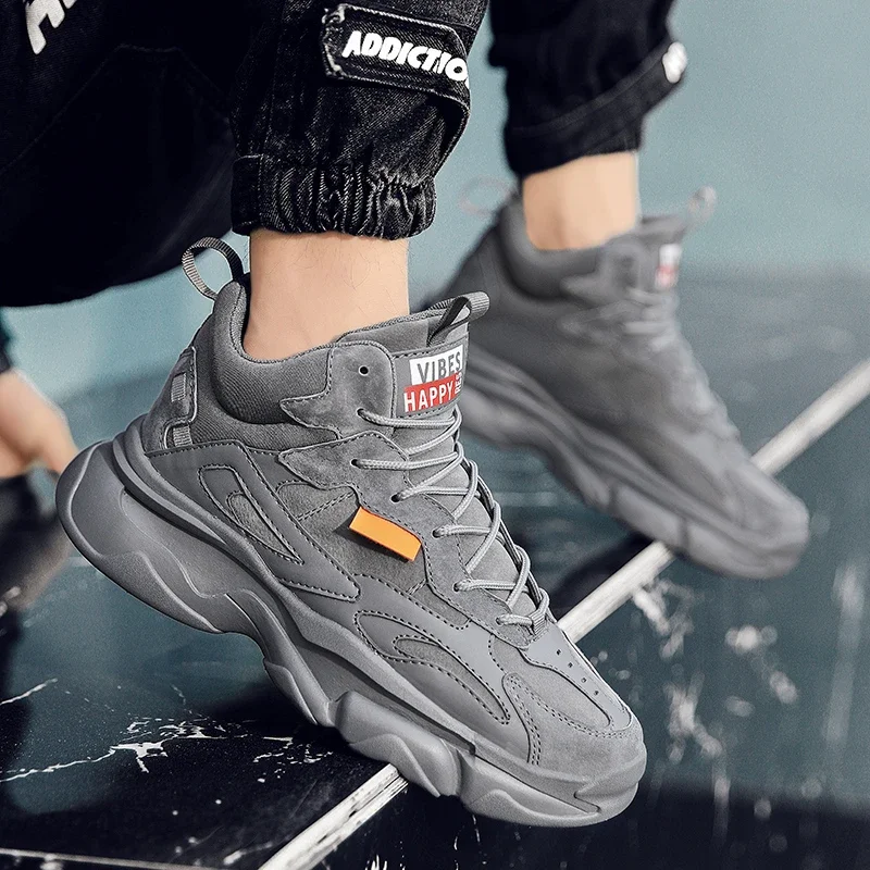 

Shoes for Men 2023 Autumn Men's Vulcanized Shoes New High Top Lace-up Designe Sneakers for Men Trendy and Versatile Casual Shoes