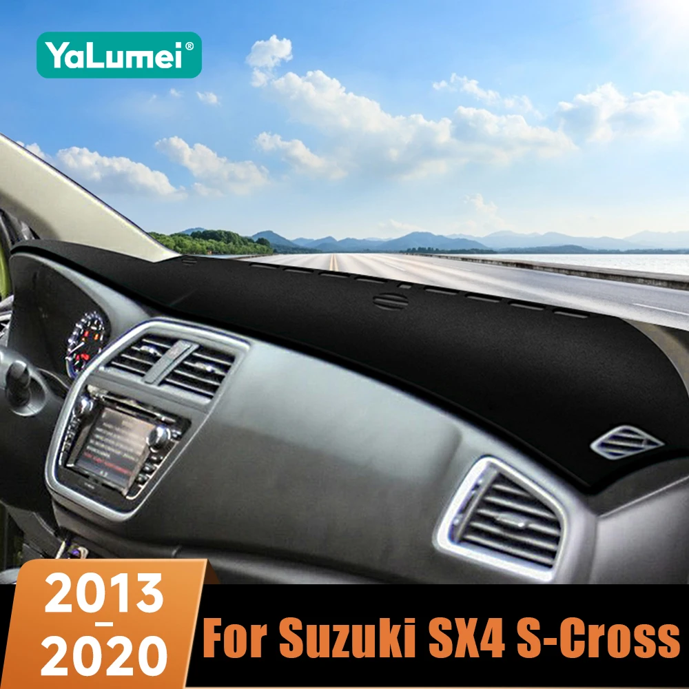 Car Accessories For Suzuki SX4 S-Cross Dashboard Cover Avoid Light Pad Sun Shade Anti-UV Carpets