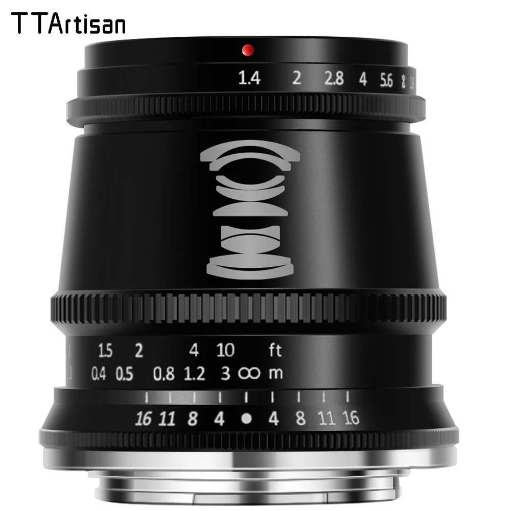 TTArtisan 17mm F1.4 APS-C Manual Focus Wide Angle Camera Lens for Fuji X Canon M R Panasonic Olympus M43 Nikon Z Sony E Leica L