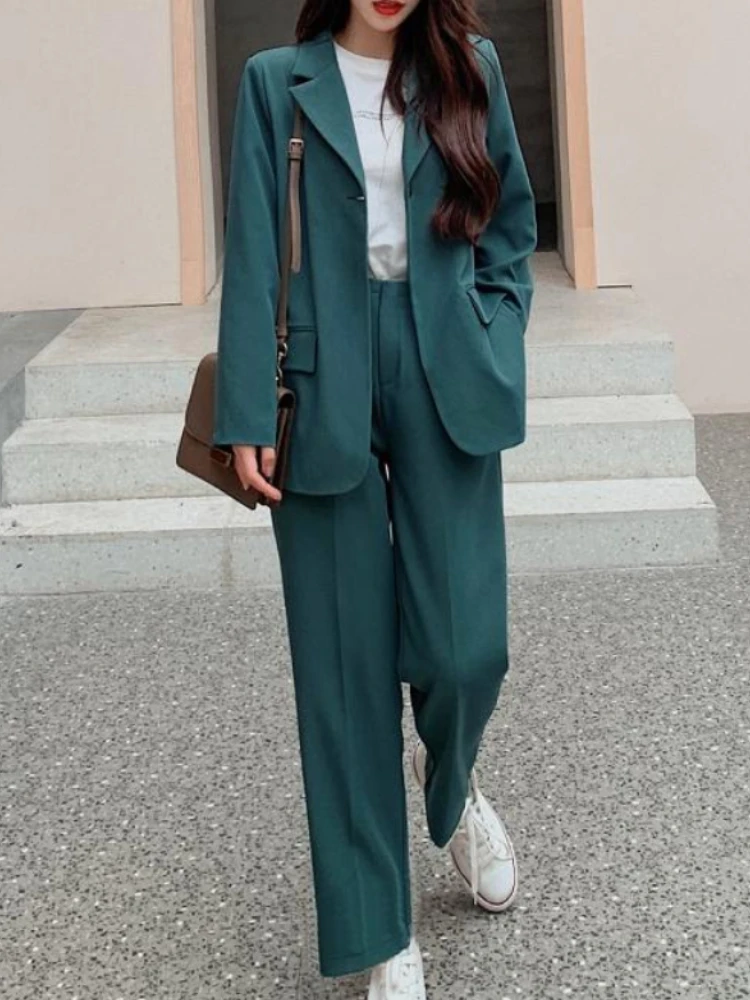 Blazer Suit Office Ladies Elegant 