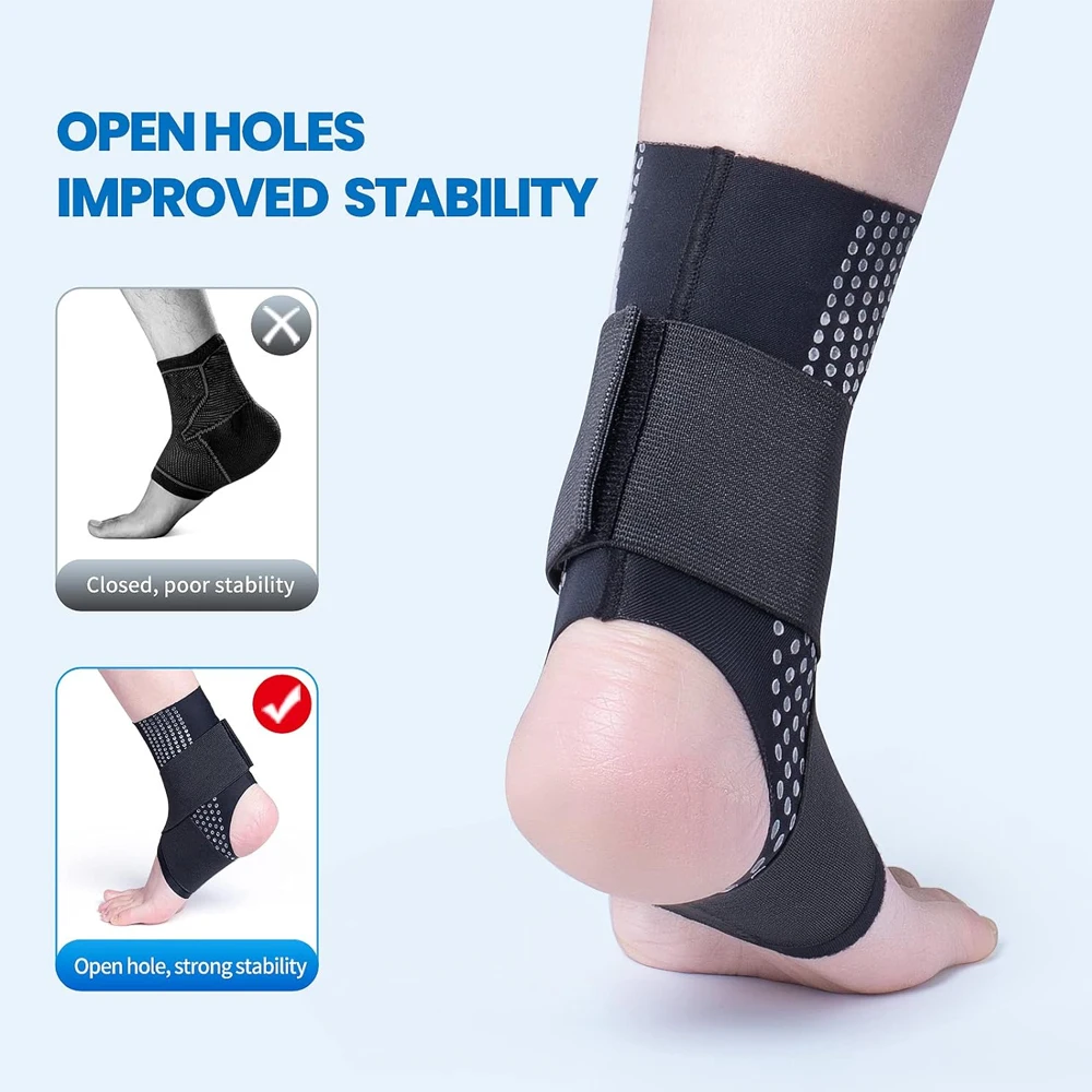 1Pcs ankle support for ligament damage plantar fasciitis men women with compression strap ankle support ankle support brace