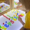 Montessori Math Toys Light Table Counting Material Transparent Number For Kids 3 Years Educational Teaching Resources 2