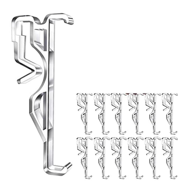 Valance Clips, Clear Plastic Valance Clips For Blinds, Hidden Window Blind Clips For Horizontal Blind Valance 6